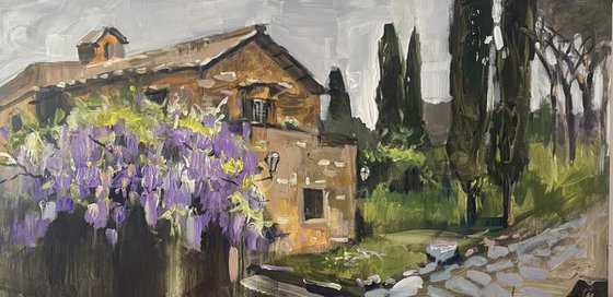Landscape with an Ancient Roman Road