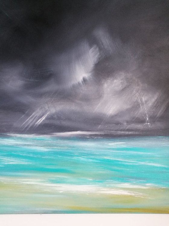 Tempestuous Teal (Seascape)