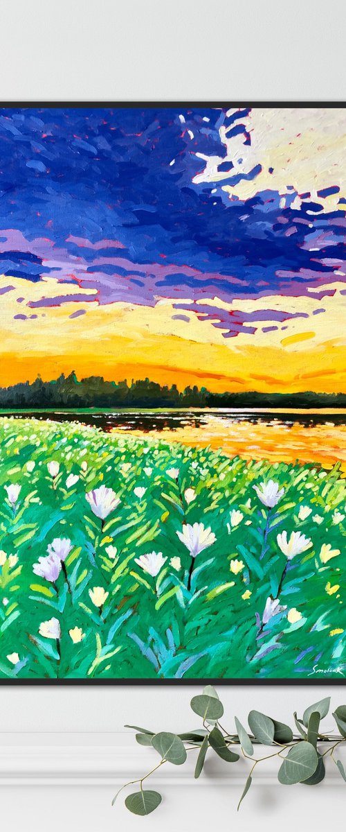 Summer day. Sunset by Volodymyr Smoliak