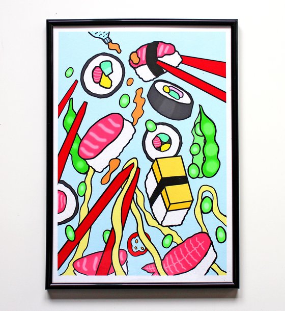 Sushi Party Giclee Print