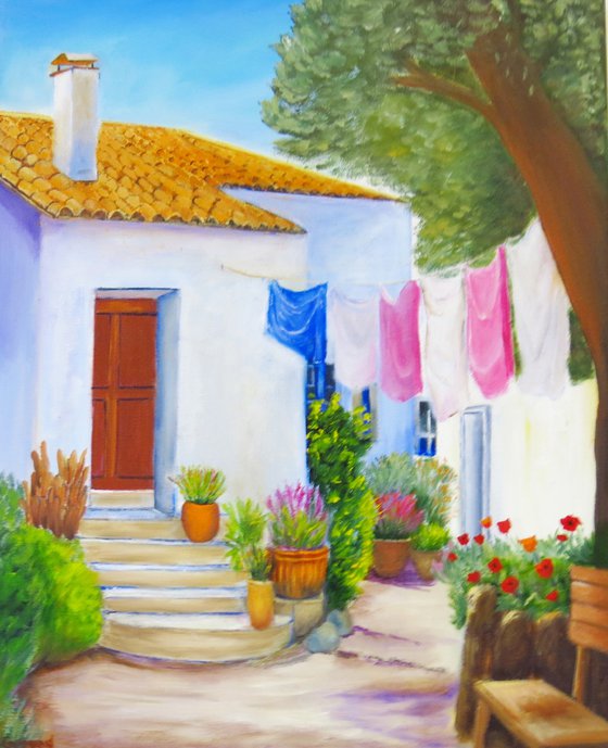 Laundry Day in Tuscany