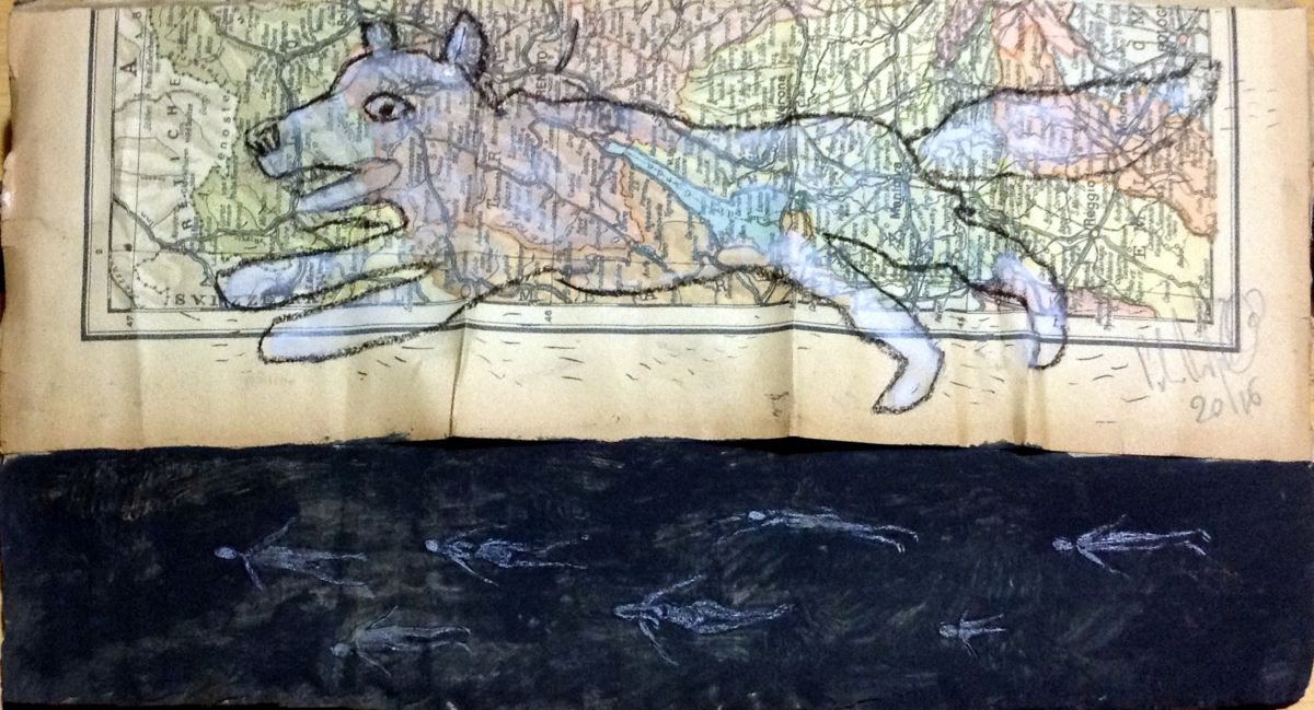 Urban And Pop Painting , History Runs By Paolo Beneforti, 11 X 6, Artwork For Sale On Artfinder