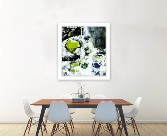 The Wonder of It All 2 - Abstract Mixed Media Painting by Kathy Morton Stanion, Modern Home decor, restaurant art