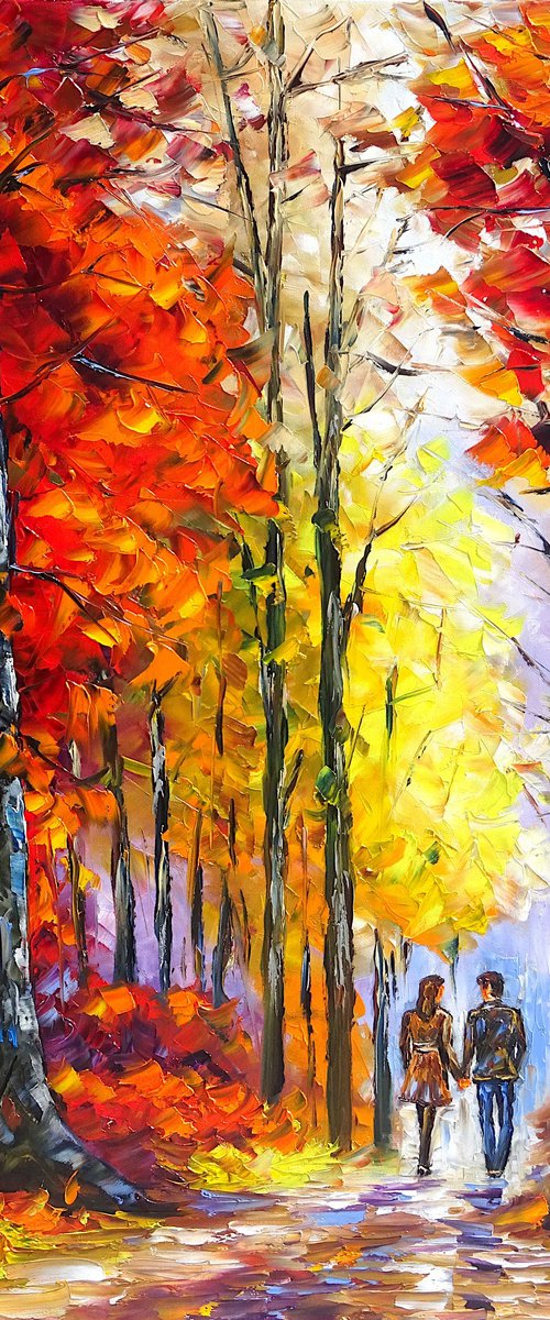 On the Autumn Path by Mirek Kuzniar