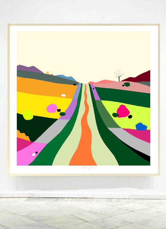 The path (El sendero, pop art, landreturning)