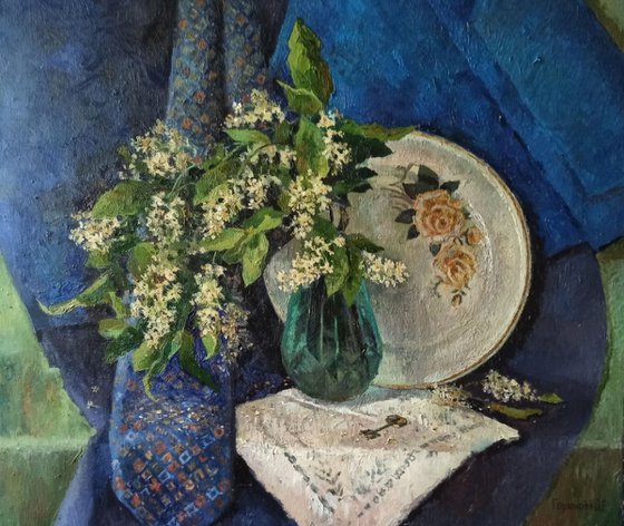 Still life with bird-cherry