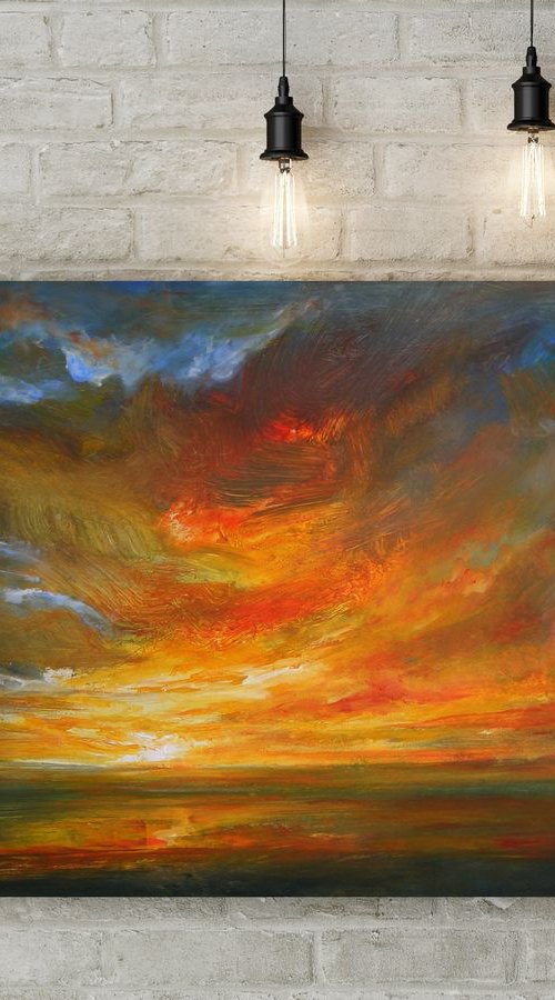 "The Sky of a Red Whale" SPECIAL PRICE!!! by Ivan  Grozdanovski