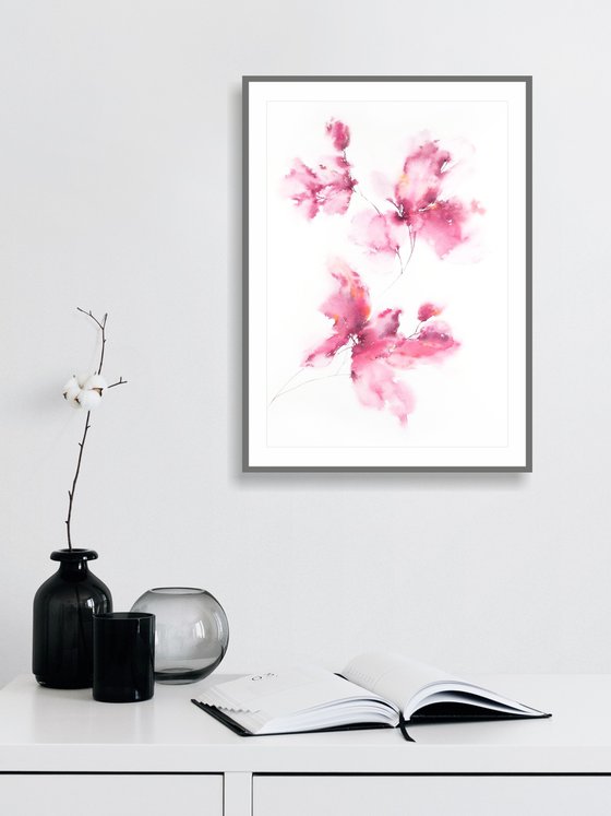 Pink flowers bouquet