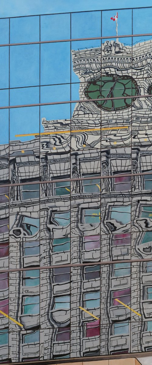 Vancouver Block Building Reflection by Steven Fleit
