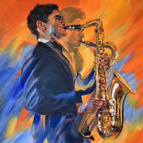 The Saxophone Player by Kristin Rawcliffe