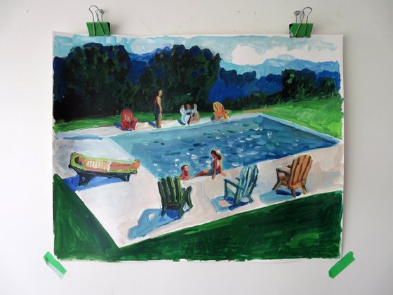 Pool in the woods