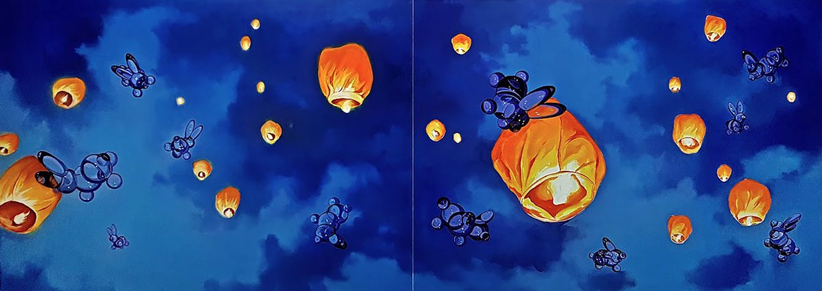 Impressionistic Landscape Oil Painting By Igor Konovalov, 146 X 53, Celestial Empire, Original Artwork