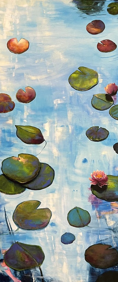 Water Lilies And Light 2 by Sandra Gebhardt-Hoepfner