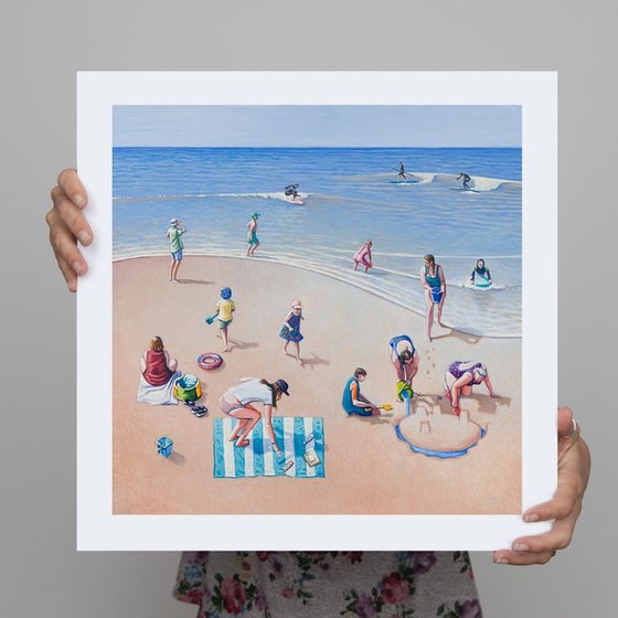 Beach after lockdown - Print