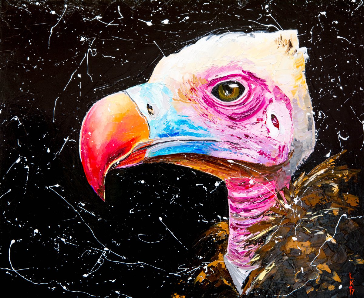Vulture (Framed) By Liubov Kuptsova, 26 X 22, Artwork For Sale On Artfinder