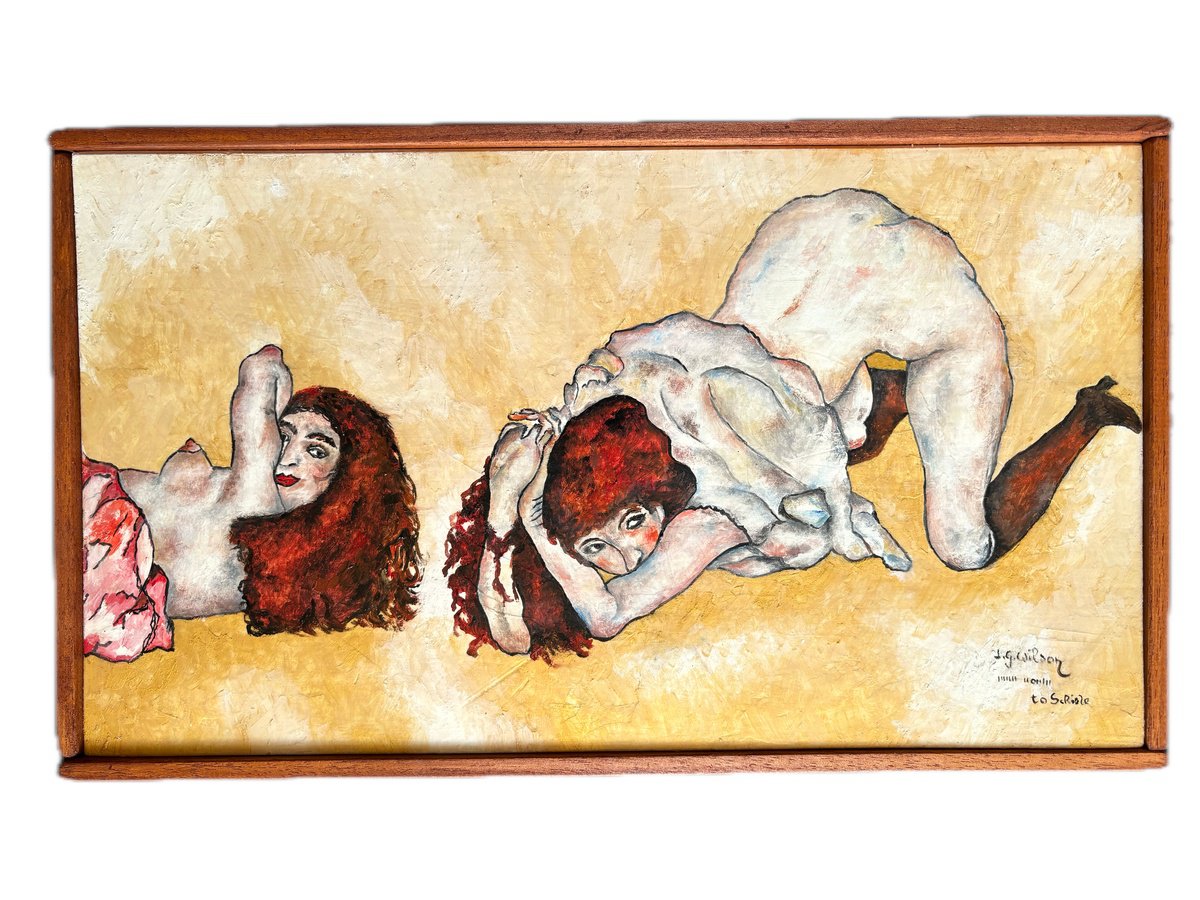 Portrait Oil Painting By Jg Wilson, 18 X 11, Women, Original Artwork