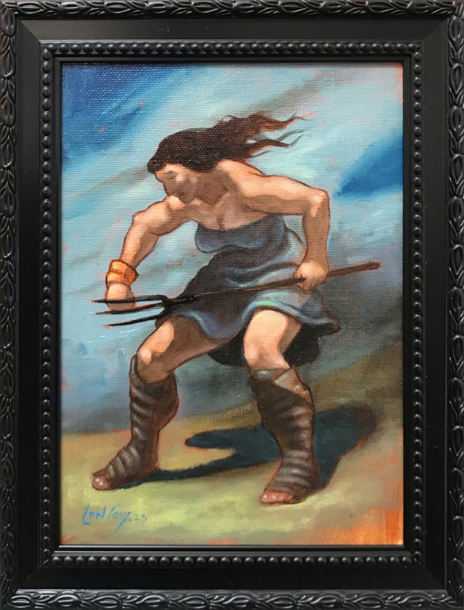 Expressive Portrait Oil Painting By Pete Conroy, 8 X 10", The Peasants Revolt, Original Artwork