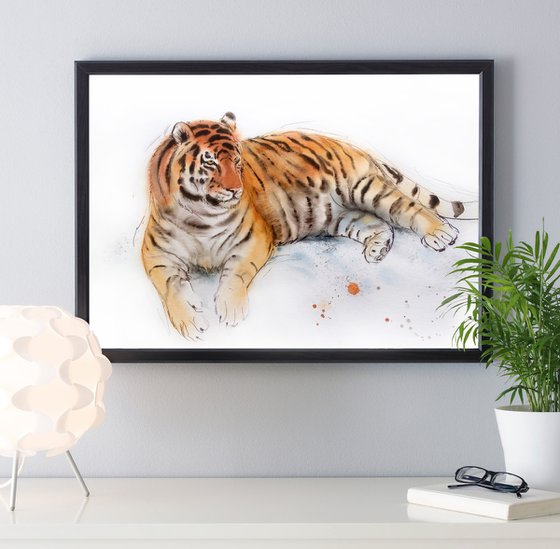 Tiger in the Snow  - Siberian Tiger – Amur tiger