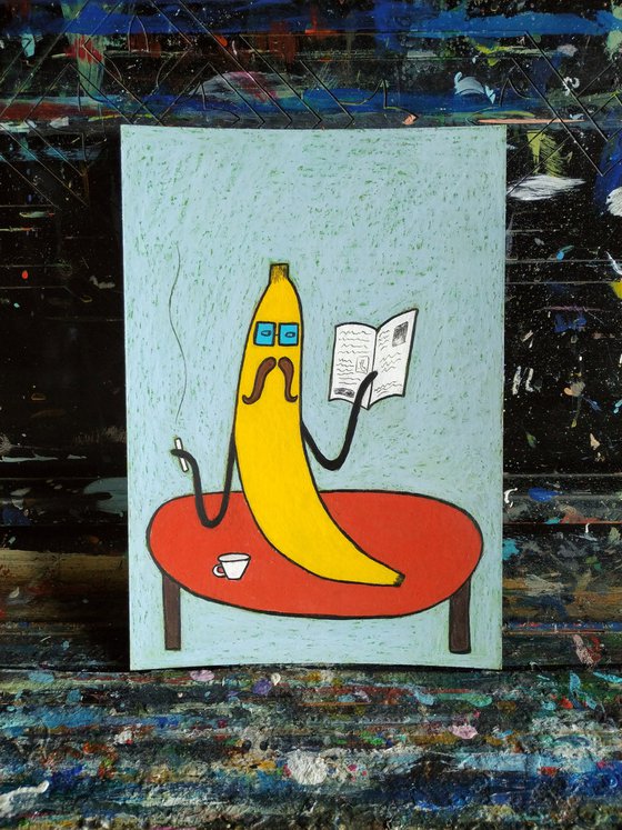 Mr. Banana with the morning paper