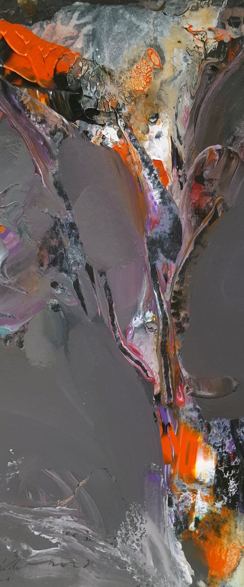 Enigmatic abstract spontaneous flowers in a pot by master Kloska by Kloska Ovidiu