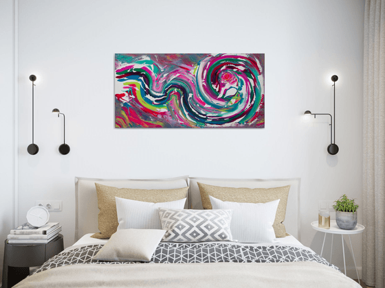 Color of emotion, 100x50 cm