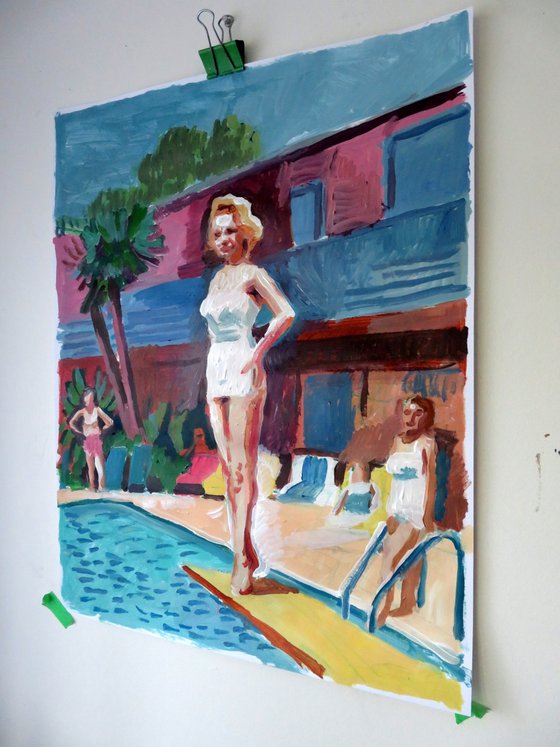 Swimming Pool with figure
