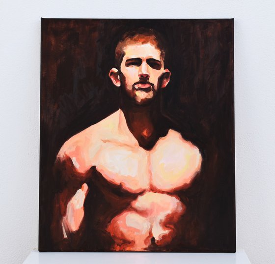 "Forged in Shadow" - Male figure