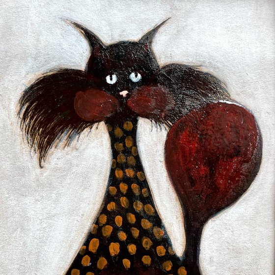 Cat with Balloon Tail