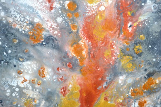 Neutral VI 140X70cm Gold and Silver Effect