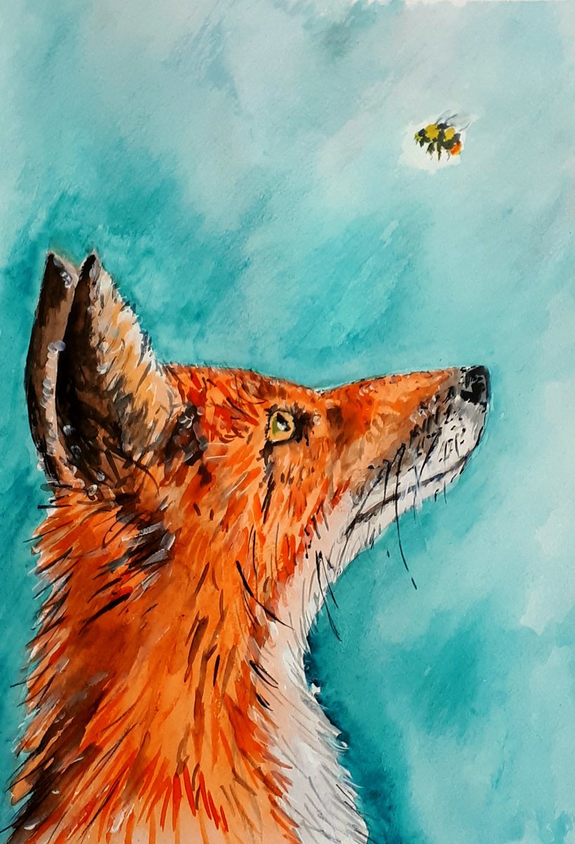 The Fox and the Bumblebee by Marily Valkijainen