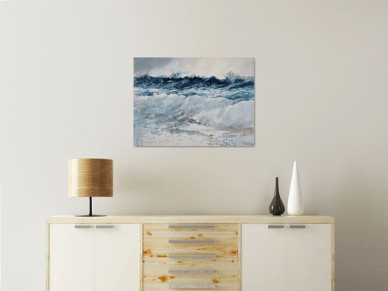Breaking the waves( 68X48 )