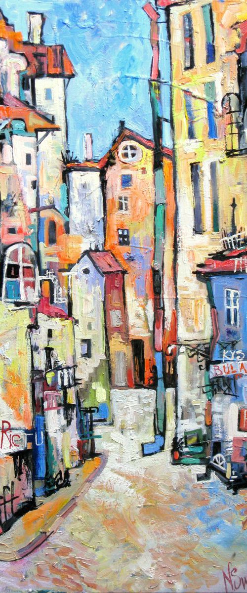 Old street. by Nikifor Swiristuhin