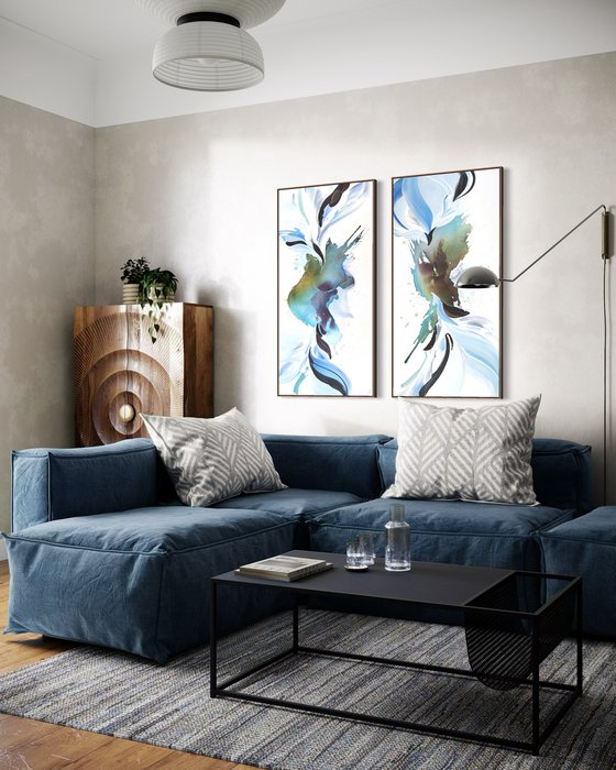 Above The Sky, Below The Sea Diptych