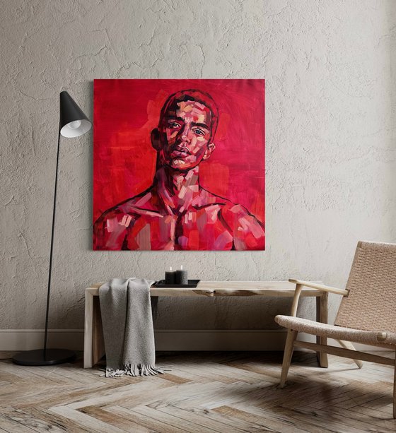 Male nude gay painting