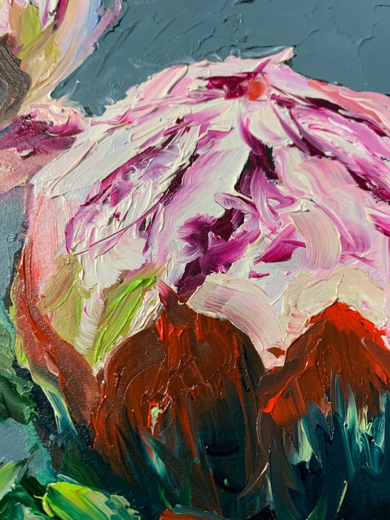 Pink peonies.