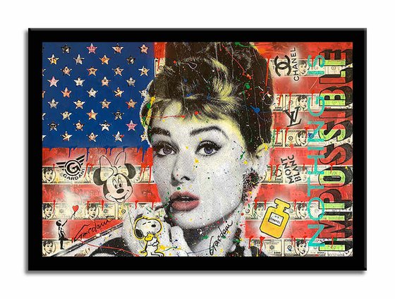 Audrey Hepburn Flag