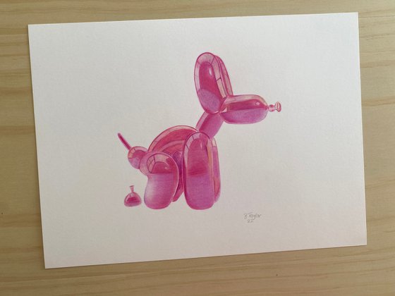 Pink balloon dog