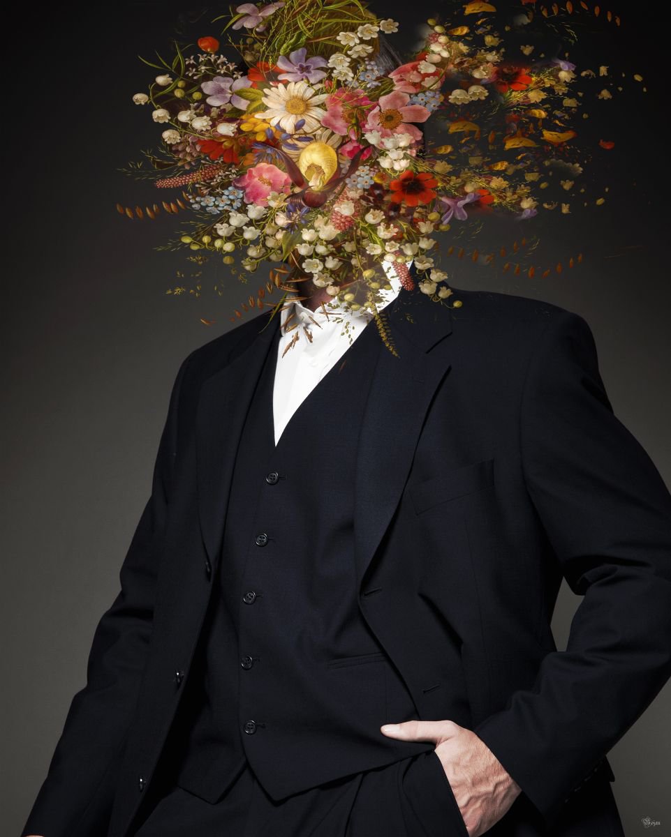 Graphic Portrait Photograph By Bojan Jevtic, 35 X 43, Everyday 8Th March !, Original Artwork