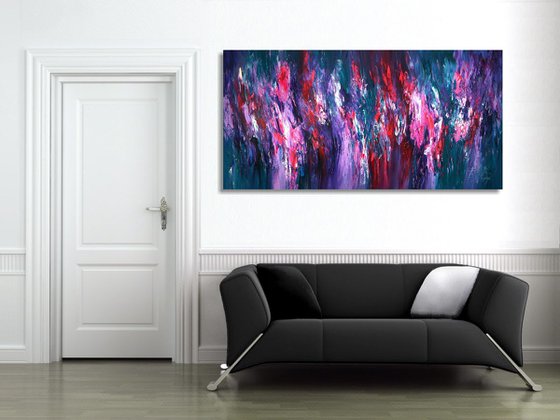 Magenta Turquoise Abstraction XXL 1