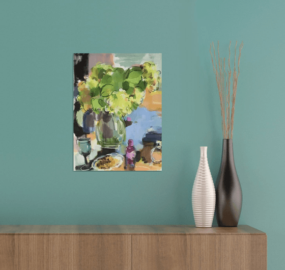 Hydrangea and perfume