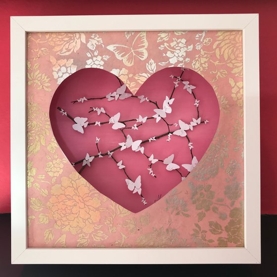 Cherry Blossom Heart (Pink)