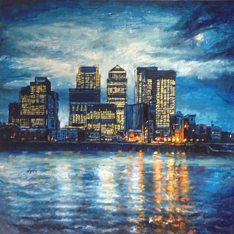 Canary Wharf Reflections By Patricia Clements Artfinder