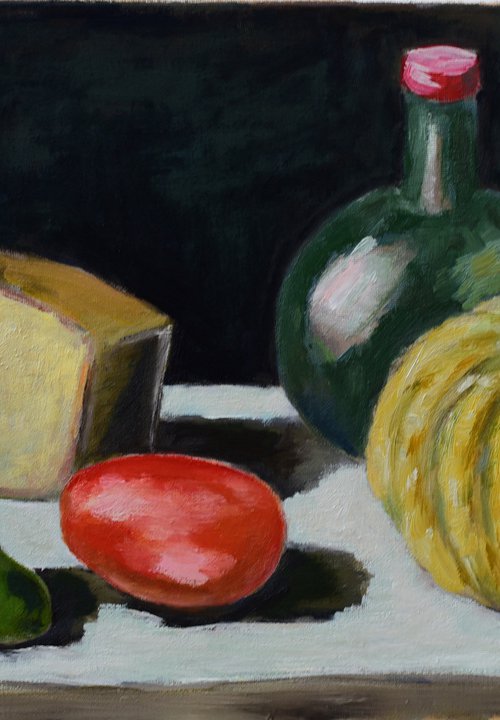 Still life with pumpkin by Elena Zapassky