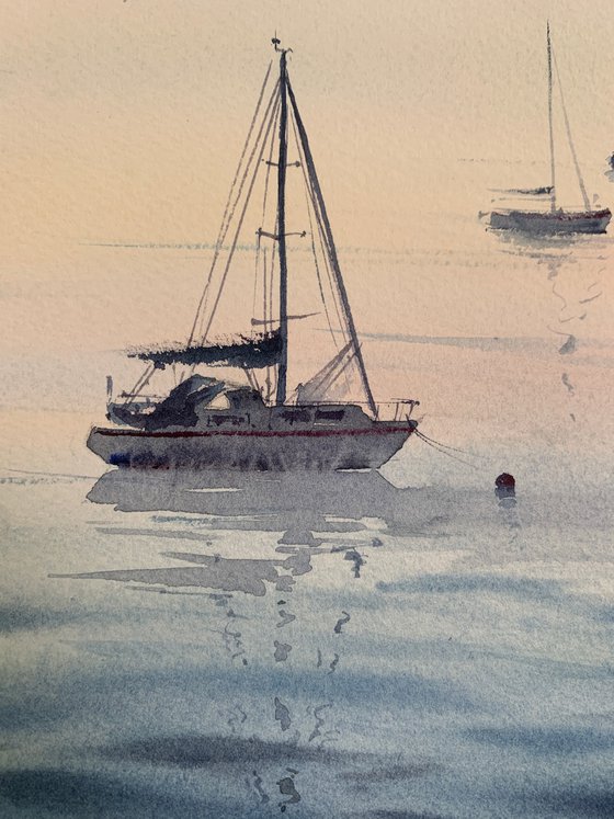 Yachts at sea #8