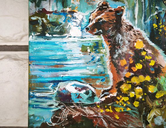 Oil horses painting