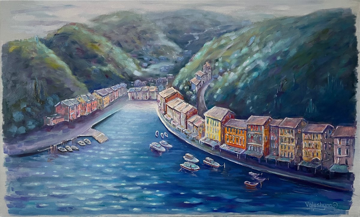 Impressionistic Landscape Oil Painting By Mary Voloshyna, 39 X 24", "By The Sea". Original Oil Painting Seascape, Artfinder