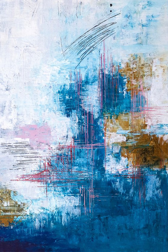 Blue turquoise (32"x40" | 81x101 cm)