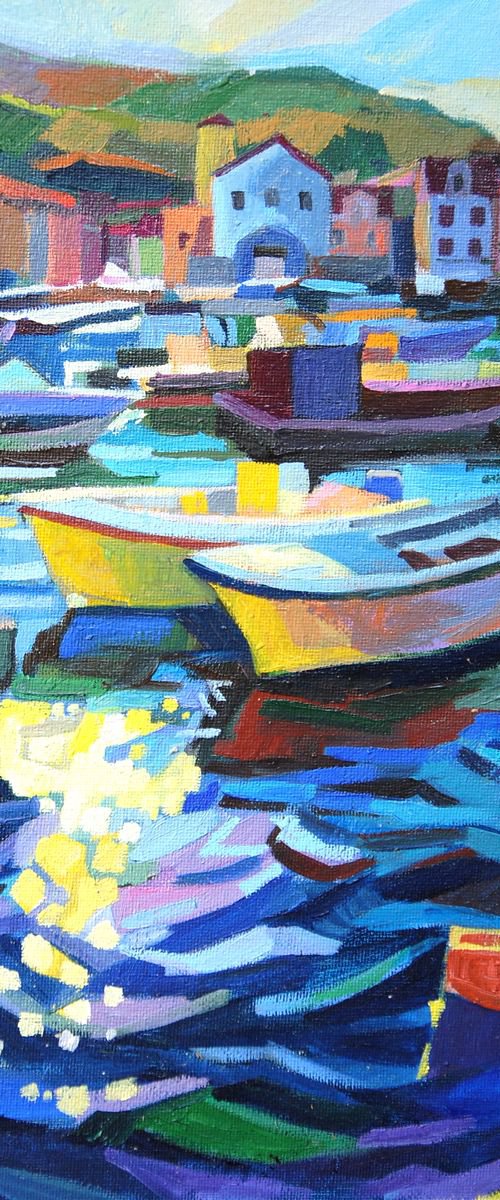 Sunset at the sea / 30 x 20 cm by Maja Đokić Mihajlović