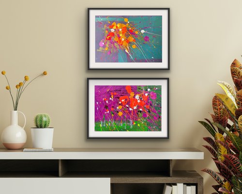 Abstract flowers experiments by Andrii Kovalyk