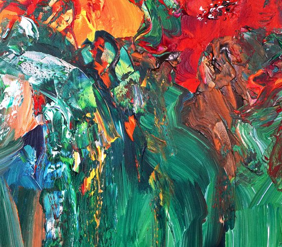 Red Summer Flowers D 1